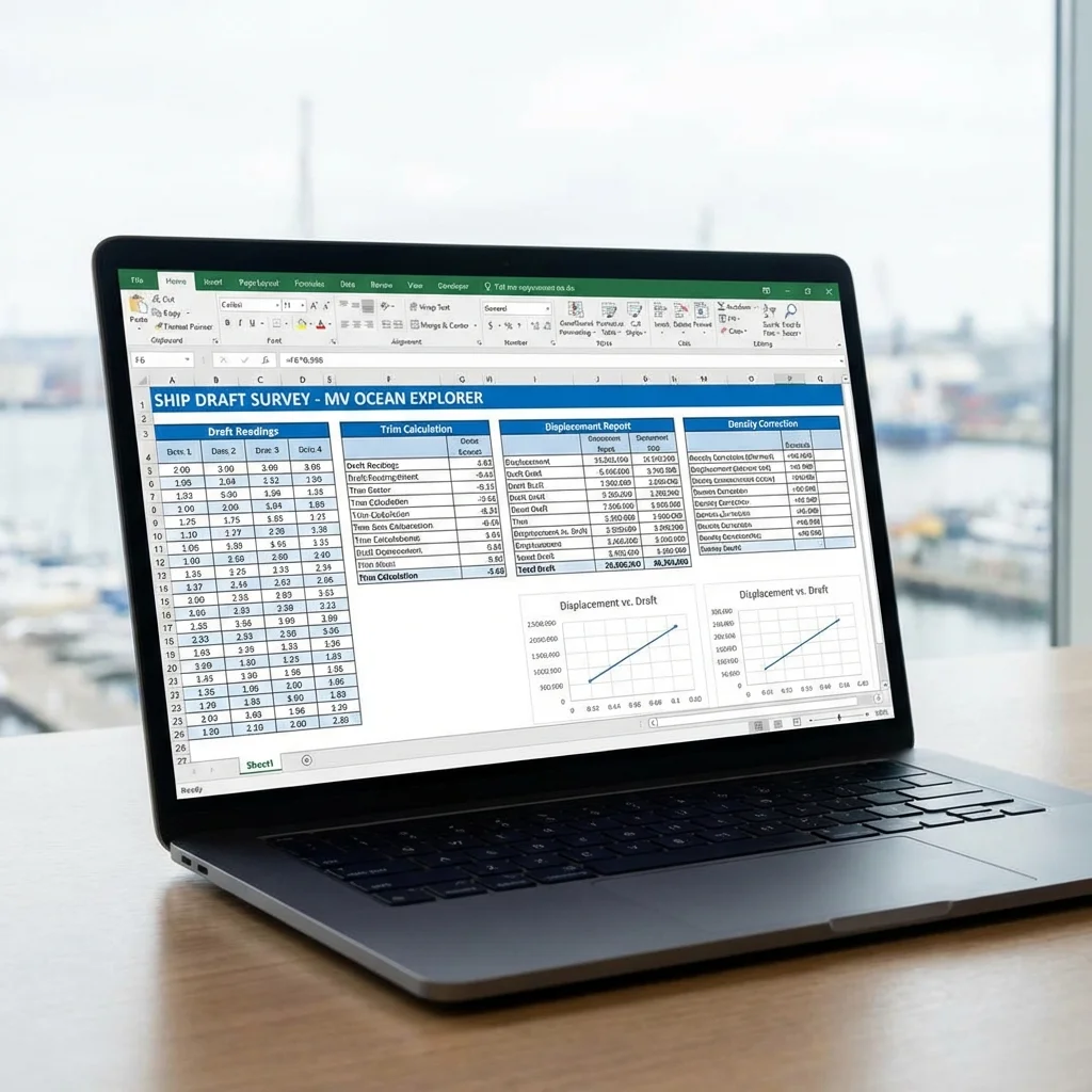Excel Spreadsheet for Draft Survey