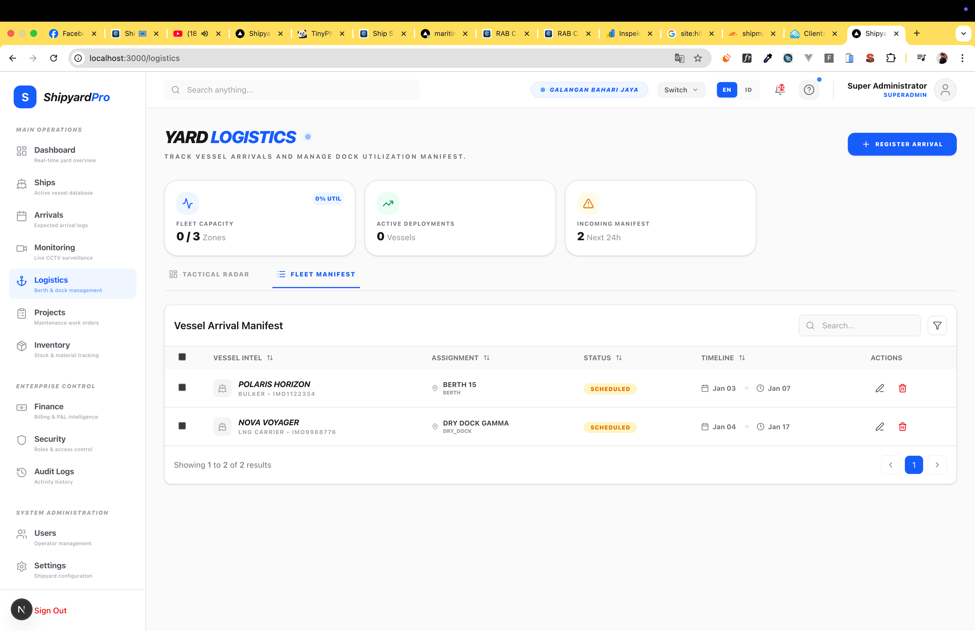 Modul Keuangan ShipyardPro